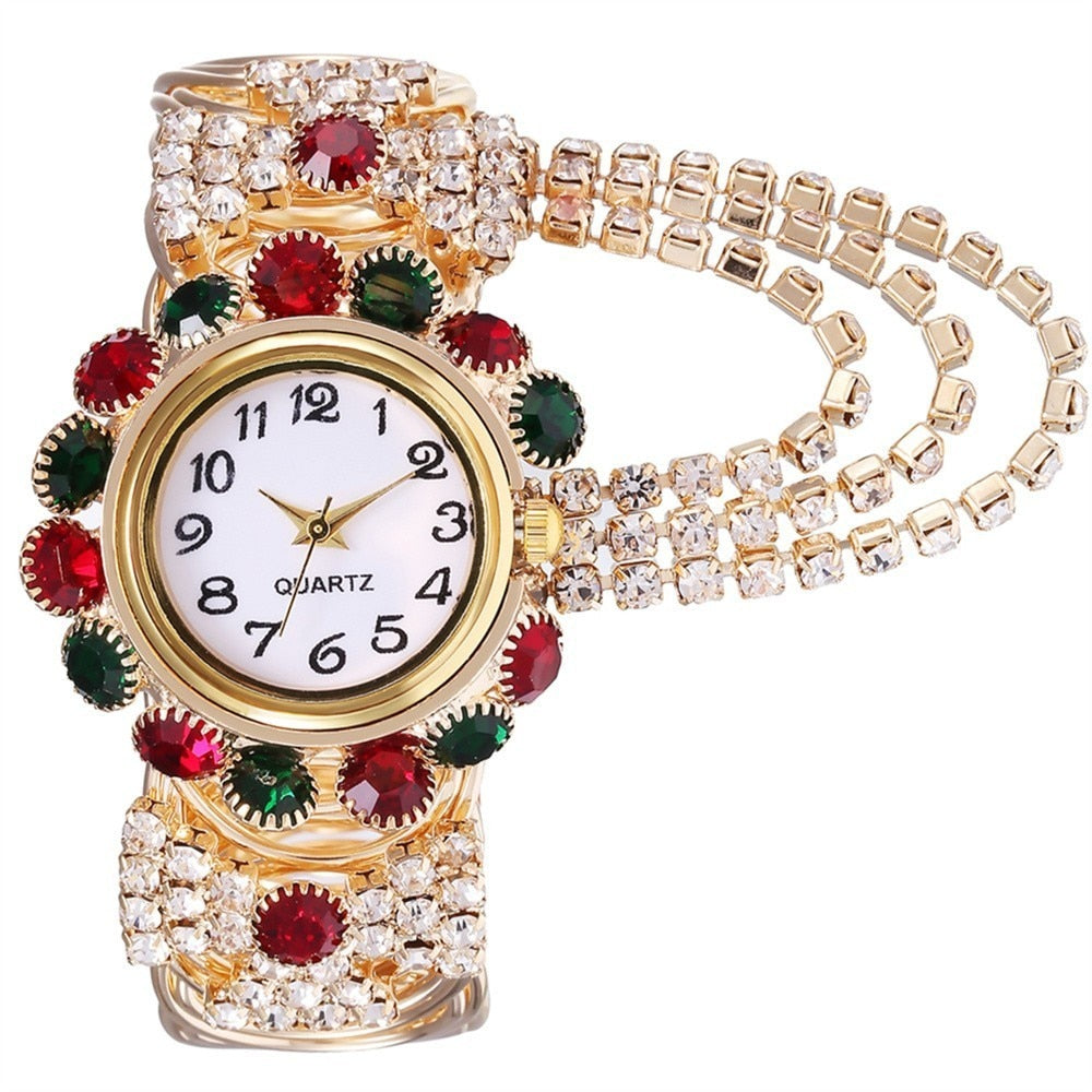 2021 Top Brand Luxury Rhinestone Bracelet Watch Women Watches Ladies Wristwatch Relogio Feminino Reloj Mujer Montre Femme Clock