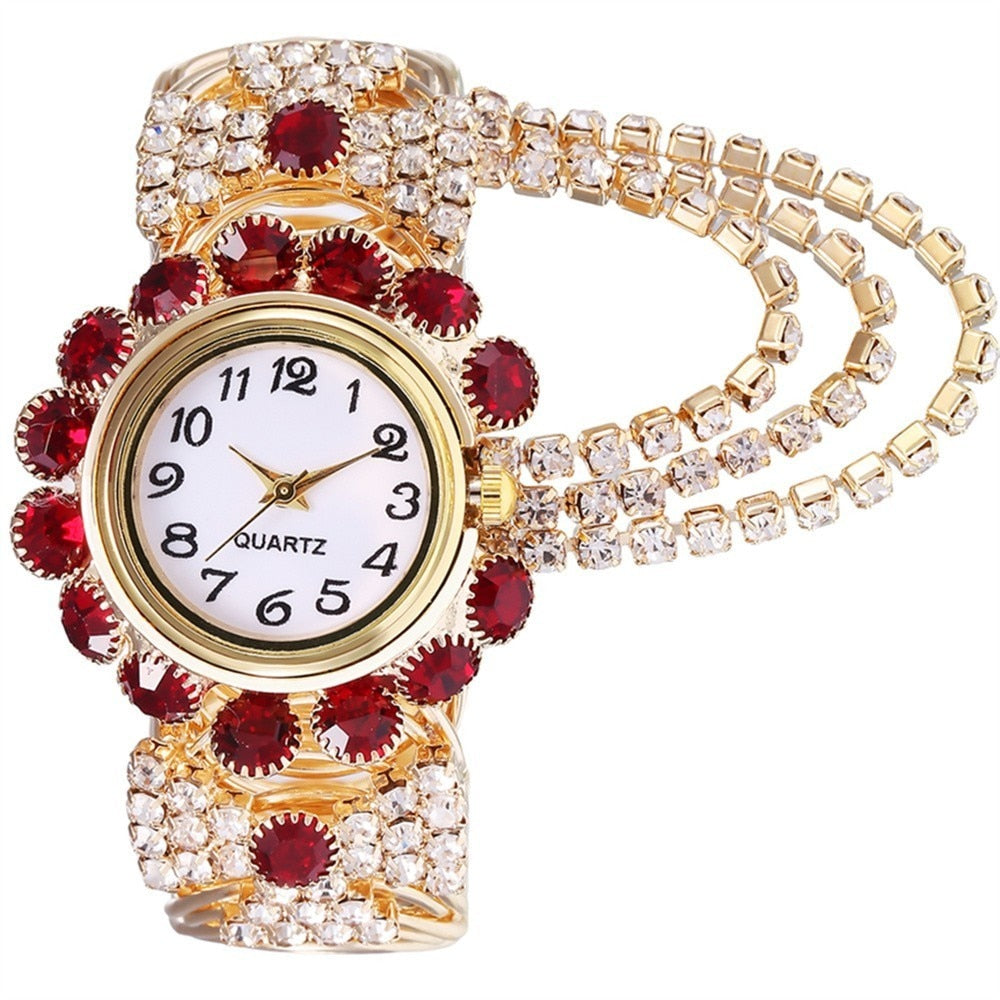 2021 Top Brand Luxury Rhinestone Bracelet Watch Women Watches Ladies Wristwatch Relogio Feminino Reloj Mujer Montre Femme Clock