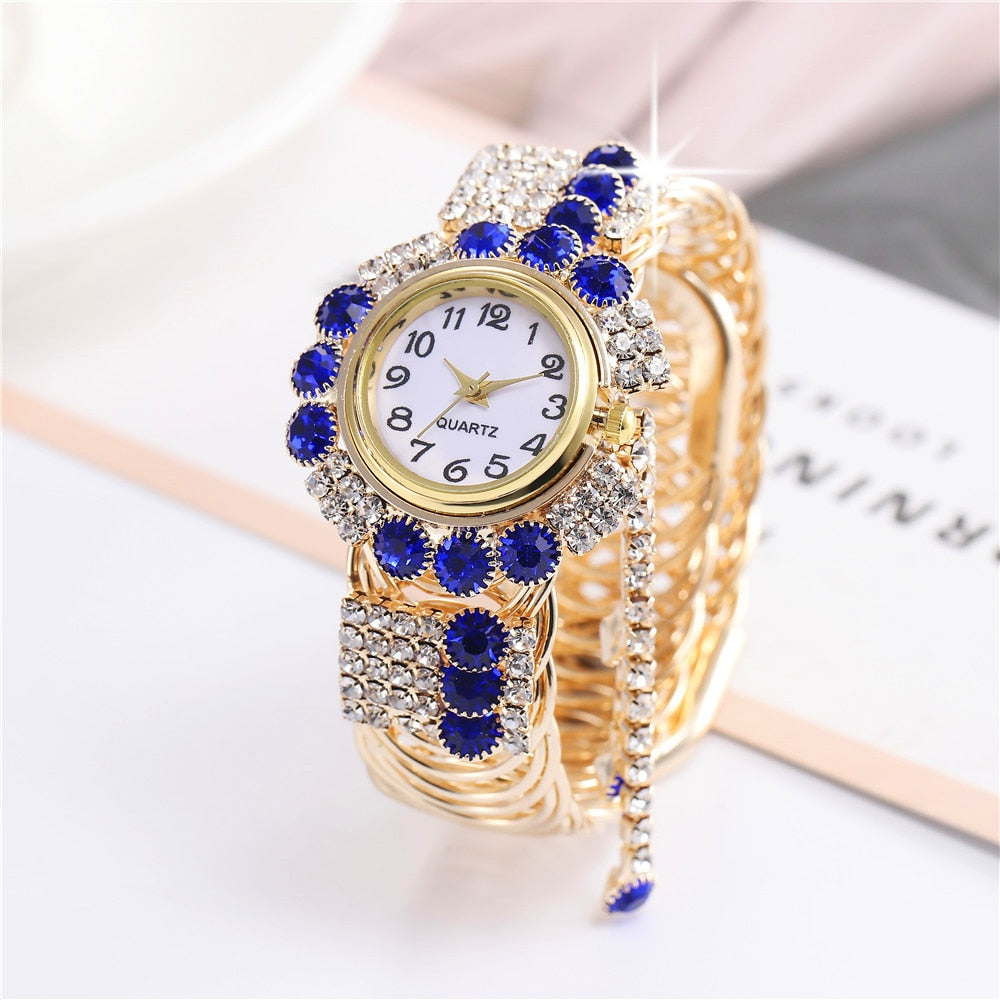 2021 Top Brand Luxury Rhinestone Bracelet Watch Women Watches Ladies Wristwatch Relogio Feminino Reloj Mujer Montre Femme Clock